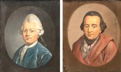 Portraits of Moses Mendelssohn and Gotthold Ephraim Lessing  - 4104330