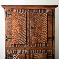 Portuguese 18th Century Carved Solid Chestnut Cabinet - 4406545