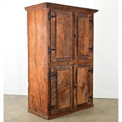 Portuguese 18th Century Carved Solid Chestnut Cabinet - 4406553
