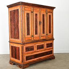 Portuguese 18th Century Faux Bois Painted Cabinet - 4375068
