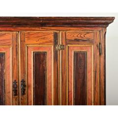 Portuguese 18th Century Faux Bois Painted Cabinet - 4375078