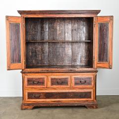 Portuguese 18th Century Faux Bois Painted Cabinet - 4375079