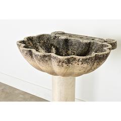 Portuguese 19th Century Carved Stone Pedestal Sink - 4443162