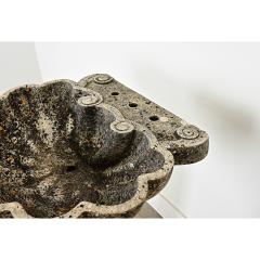 Portuguese 19th Century Carved Stone Pedestal Sink - 4443163