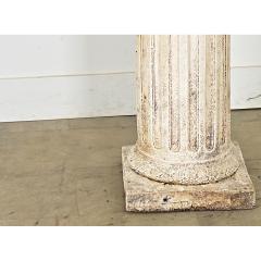 Portuguese 19th Century Hand carved Stone Column - 4443164