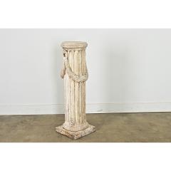 Portuguese 19th Century Hand carved Stone Column - 4443170