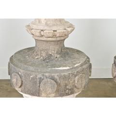 Portuguese Pair of 19th Century Carved Stone Pinnacles - 4442280