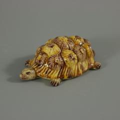 Portuguese Palissy Majolica Tortoise Figure - 2736396