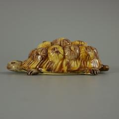 Portuguese Palissy Majolica Tortoise Figure - 2736397