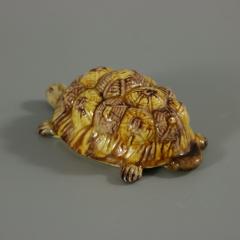 Portuguese Palissy Majolica Tortoise Figure - 2736398