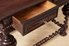 Portuguese Rosewood Library Table 19th c  - 4605328