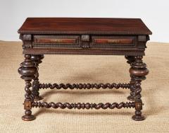 Portuguese Rosewood Library Table 19th c  - 4605332