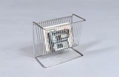 Post Modern Cantilever Steel Magazine Book Rack - 4709649