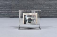 Post Modern Cantilever Steel Magazine Book Rack - 4709653