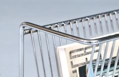 Post Modern Cantilever Steel Magazine Book Rack - 4709657