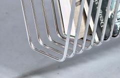 Post Modern Cantilever Steel Magazine Book Rack - 4709658
