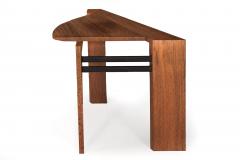 Post Modern Ebony Hardwood Accent Table w Dovetailed Corners circa 1987 - 4500415