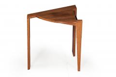 Post Modern Ebony Hardwood Accent Table w Dovetailed Corners circa 1987 - 4500416