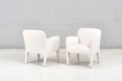 Post Modern Pair Lounge Chairs by Preview in Boucle 1980 - 2418998