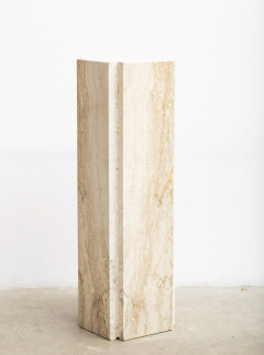 Post Modern Travertine Pedestal - 4447970