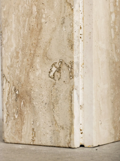 Post Modern Travertine Pedestal - 4448713