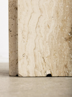 Post Modern Travertine Pedestal - 4448715