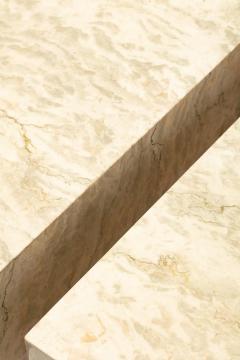 Post Modern Two Part Onyx Marble and Chrome Coffee Table - 2983874