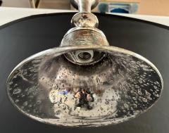 Post Modern style Silver Cone Pendant in Antiqued Finish Set of 5 - 3350929