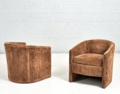 Postmodern Barrel Back Lounge Chairs 1980 - 2726527