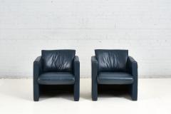 Postmodern Barrel Leather Chairs by Leolux 1970 - 2665389