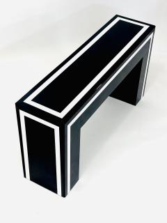 Postmodern Black and White Acrylic Console 1980 - 3162249