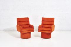 Postmodern Channel Tufted Swivel Chairs 1970 - 2089899
