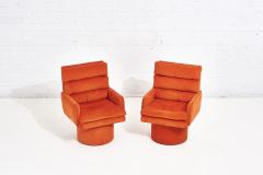 Postmodern Channel Tufted Swivel Chairs 1970 - 2089900