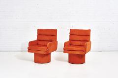 Postmodern Channel Tufted Swivel Chairs 1970 - 2089901