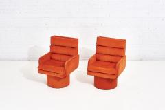 Postmodern Channel Tufted Swivel Chairs 1970 - 2089902