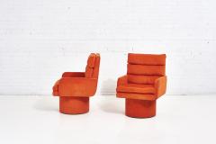 Postmodern Channel Tufted Swivel Chairs 1970 - 2089903