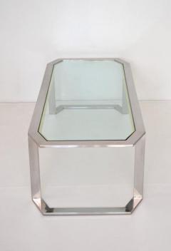 Postmodern Chrome and Brass Coffee Table - 643751