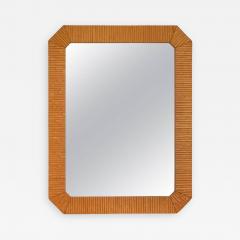 Postmodern Faux Bamboo Wall Mirror - 893465