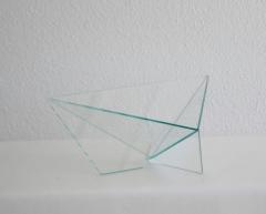 Postmodern Glass Geometric Form Bowl - 704388