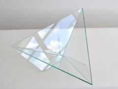 Postmodern Glass Geometric Form Bowl - 704389