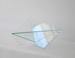 Postmodern Glass Geometric Form Bowl - 704392