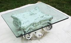 Postmodern Italian Fiberglas Coffee Table After an Antique Corinthian Capital - 2126367