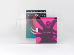 Postmodern Lucite ZigZag News Rack Magazine Stand Italy 1980s - 4062805