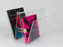 Postmodern Lucite ZigZag News Rack Magazine Stand Italy 1980s - 4062822