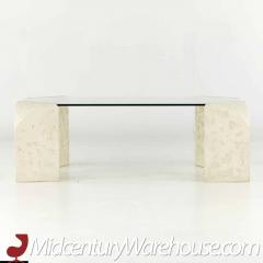 Postmodern Mactan Glass and Pastor Stone Coffee Table - 3693928