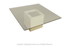 Postmodern Mactan Stone Glass Coffee Table - 3521823