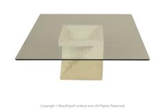 Postmodern Mactan Stone Glass Coffee Table - 3521829