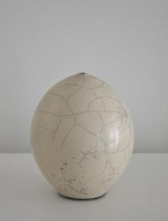 Postmodern Ovoid Form Ceramic Vase - 1544653
