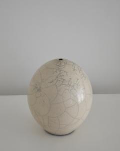Postmodern Ovoid Form Ceramic Vase - 1544670