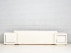 Postmodern Plaster Headboard w Nightstands 1970 - 2751630